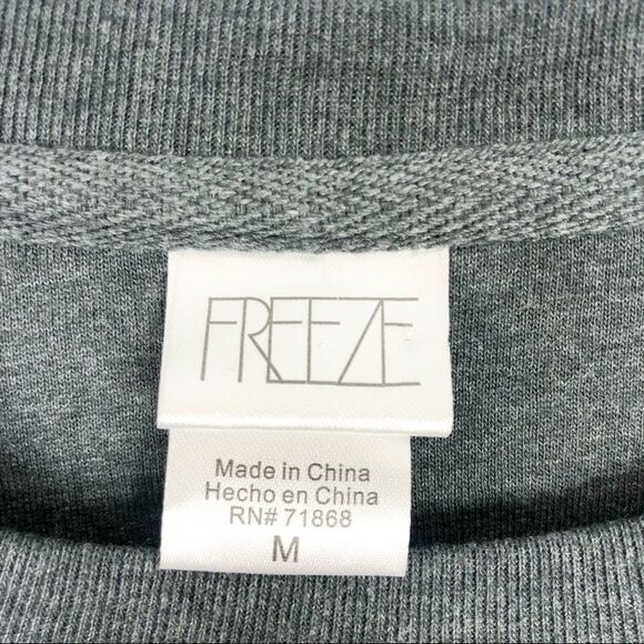 FREEZE | Saturday Lightweight Gray Pullover Sweatshirt Women’s Size Medium - Picture 4 of 6